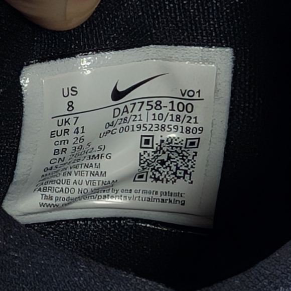 Nike PG 5 TB Sz Men 8 Paul George White Black Basketball Shoes DA7758 100 Clean - Picture 8 of 12